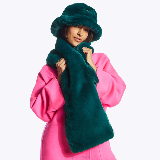 Kurt Geiger mujer bufanda de amapola de Londres 2LPR512 | accesorios verde